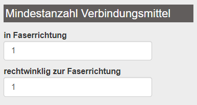 1. Mindestanzahl der Verbindungsmittel